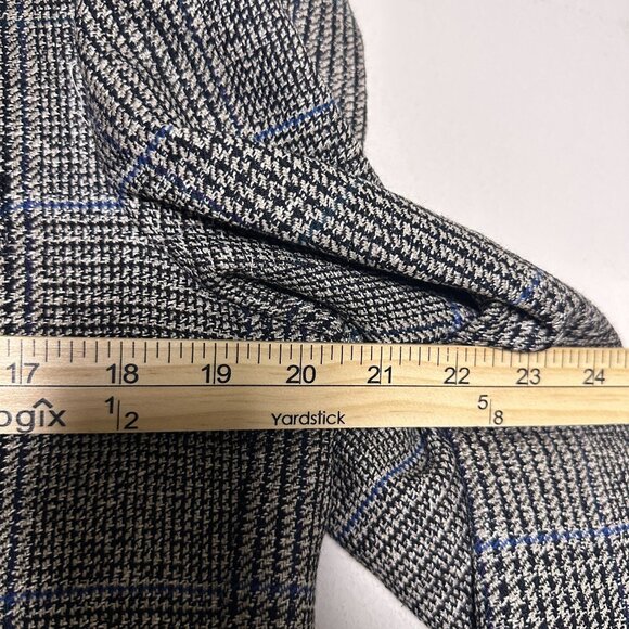 VTG Bill Blass Sport Coat Jacket Casual Men 40R Glen Check Pattern Wool 90s Prep - Picture 7 of 15